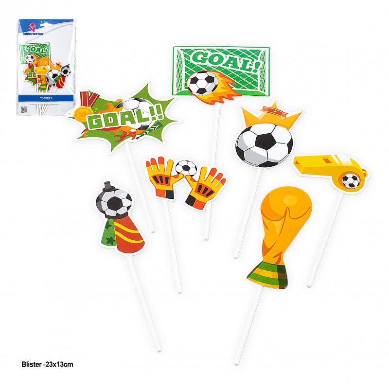Topper à décorer sur le thème du football