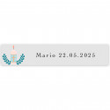 Adhésif transparent 5x1cm design pour première communion
