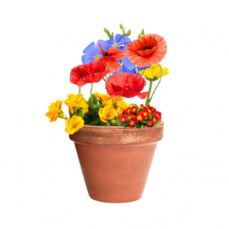Graines de fleurs en forme de bonbon avec un autocollant personnalisable pour un cadeau de mariage