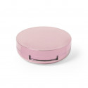Baume à lèvres rose avec miroir intégré et autocollant personnalisé avec une colombe de la paix