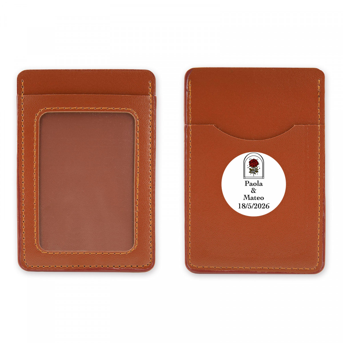 Porte-cartes personnalisé pour les détails de mariage