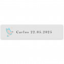 Stylo blanc avec croix céleste pour invités