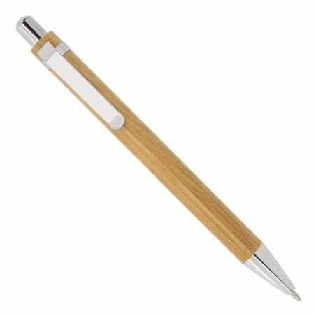 Stylo en bambou avec étui et adhésif transparent pour les détails de première communion