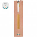 Stylo en bambou avec étui et autocollant transparent pour détails de première communion