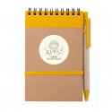 Carnet avec stylo et autocollant pour les détails de la première communion fille