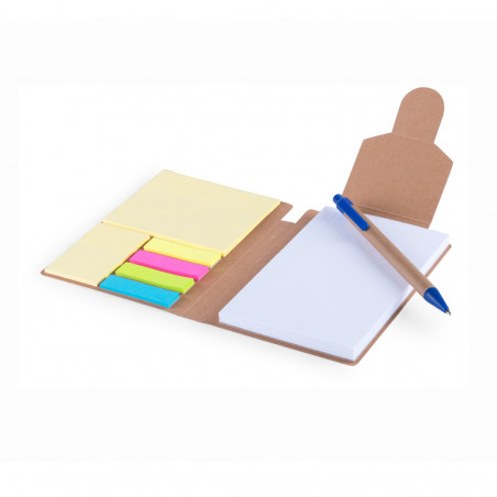 Bloc-notes avec post-it de couleurs avec adhésif personnalisable