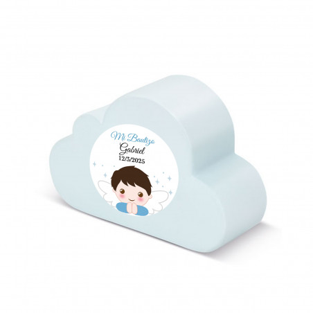 Nuage anti-stress bleu pour baptême