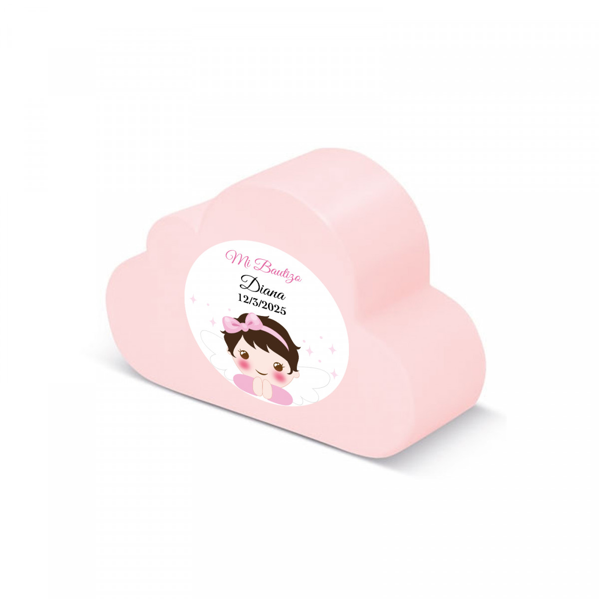 Nuage rose anti-stress pour baptême