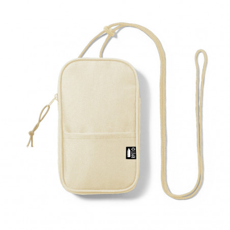 Sac beige pour téléphone avec adhésif de communion de fille