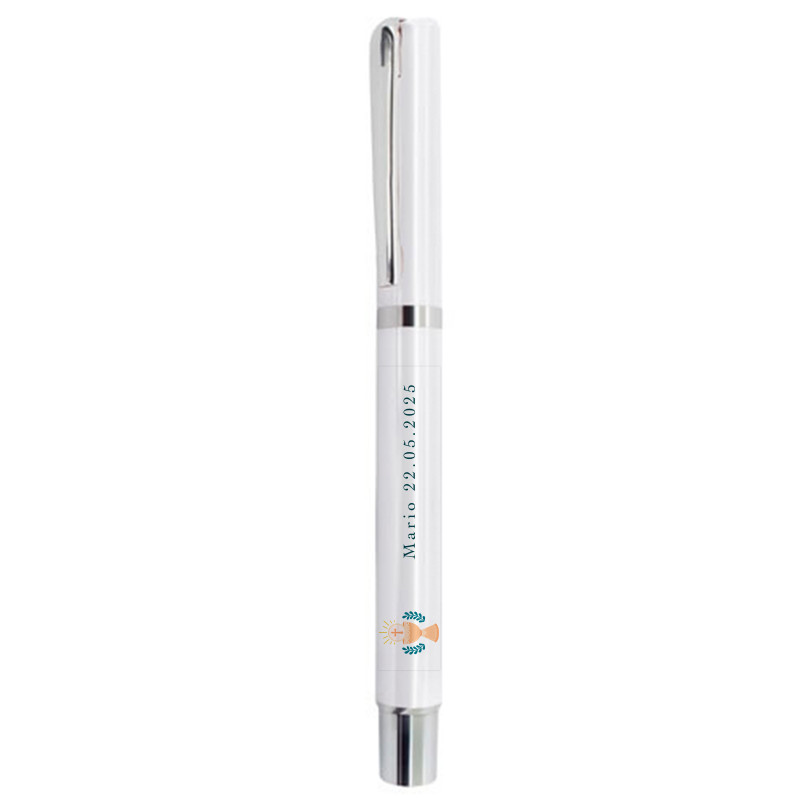 Stylo élégant avec autocollant de calice personnalisable pour détails