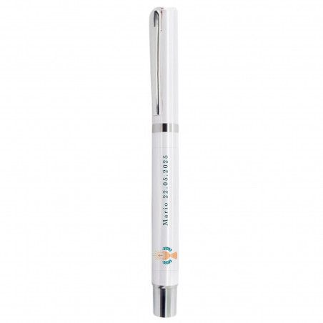 Stylo élégant avec autocollant calice personnalisable pour plus de détails