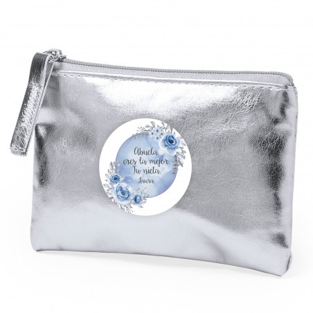 Porte-monnaie en argent avec adhésif personnalisable pour des petits détails