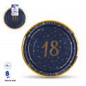 Plats design 18 bleu marine pour événements