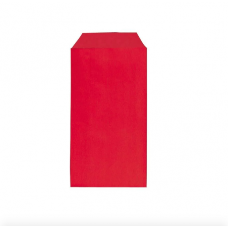 Enveloppe de présentation en papier kraft rouge 7x12