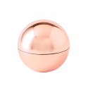 Baume à lèvres sphérique en or rose dans une élégante boîte pour des cadeaux
