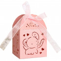 Baume à lèvres sphérique en or rose dans une élégante boîte pour des cadeaux