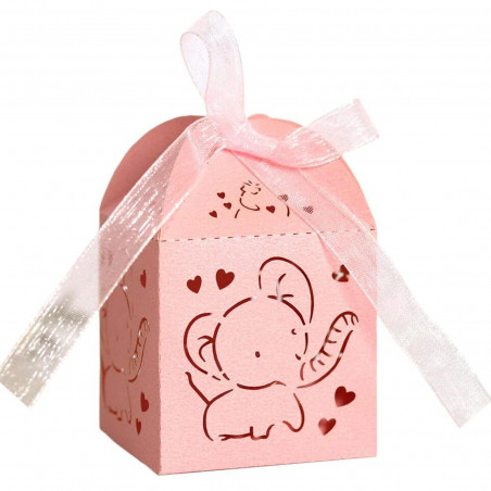 Baume à lèvres sphérique en or rose dans une élégante boîte pour des cadeaux