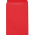 Enveloppe de présentation en papier kraft rouge 7x12