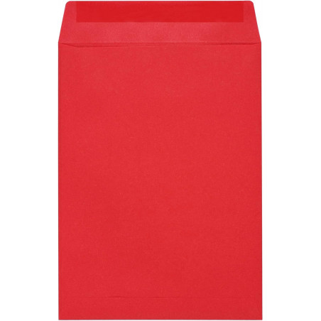 Enveloppe de présentation en papier kraft rouge 7 x 12 pour plus de détails