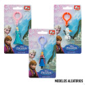 Porte-clés avec une figurine de Frozen et un souffleur de bulles dans un sac personnalisé à offrir