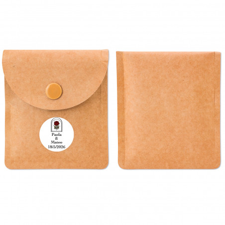 Cendrier portable avec autocollant rose vintage pour plus de détails