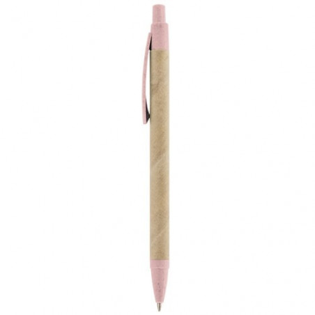Stylo écologique avec adhésif colombe rose transparent pour plus de détails