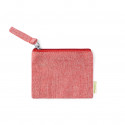 Portefeuille rouge en étui kraft avec autocollant romantique de mariés pour les souvenirs de mariage