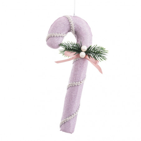 Pendentif canne rose pour décoration de Noël