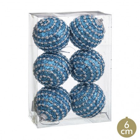Boules turquoise pour décoration de Noël