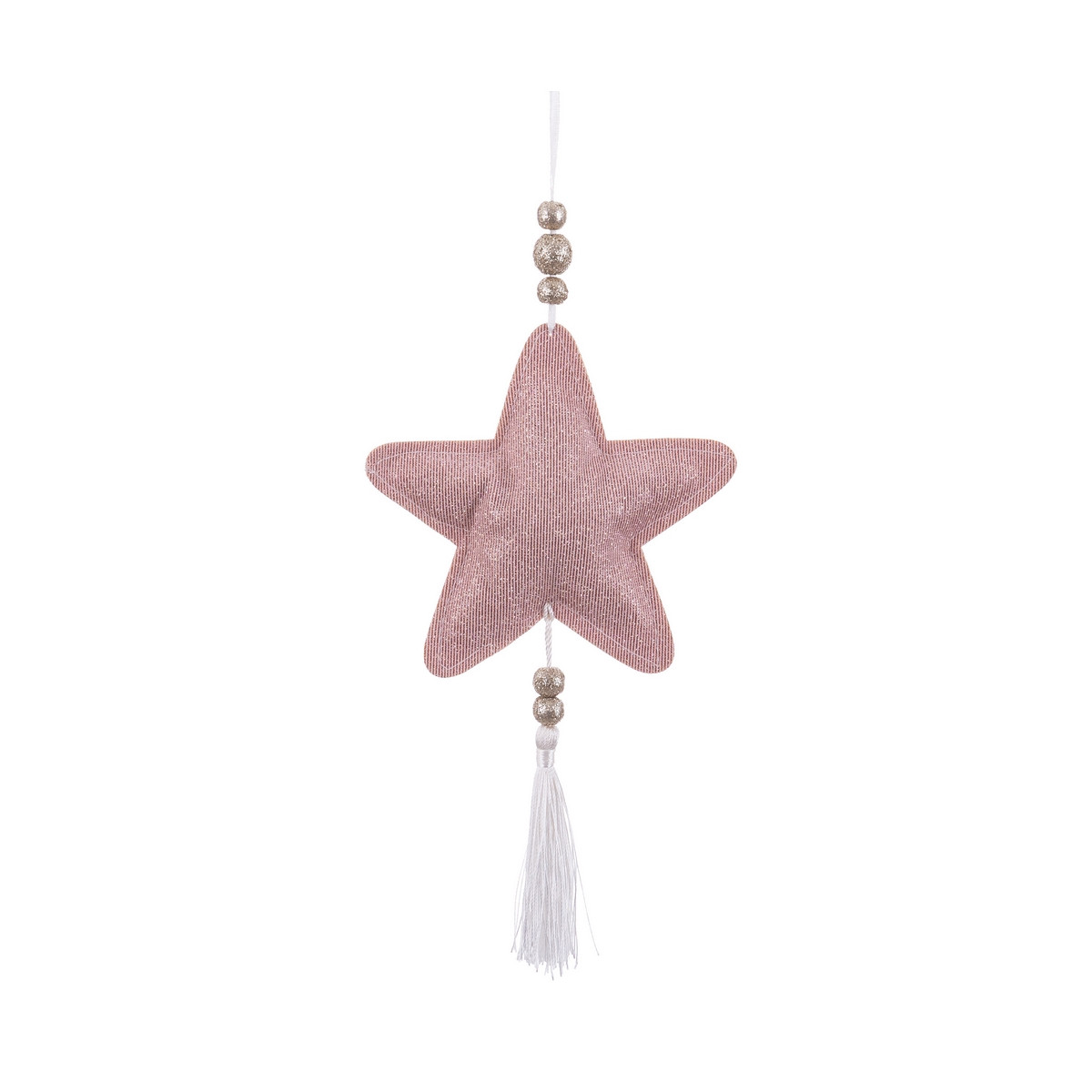 Pendentif étoile en tissu pour décoration de Noël