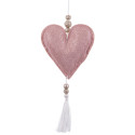 Pendentif coeur tissé