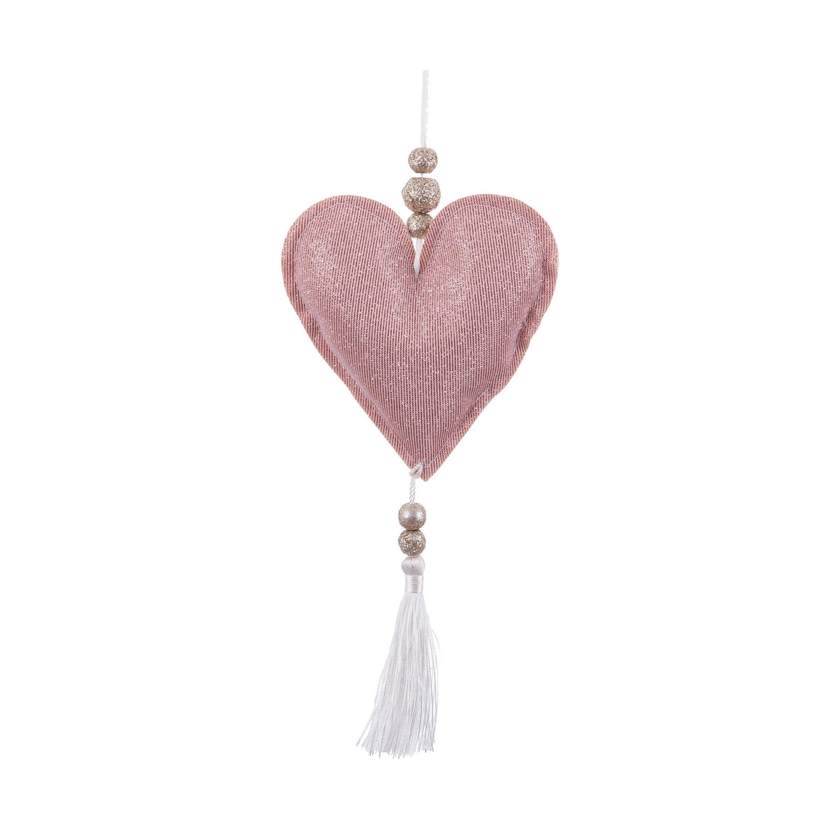 Pendentif coeur tissé