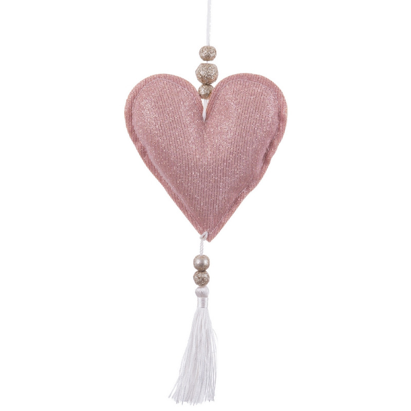 Pendentif coeur tissé