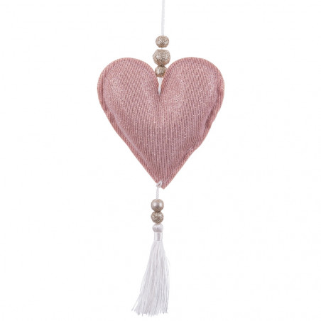 Pendentif coeur tissé
