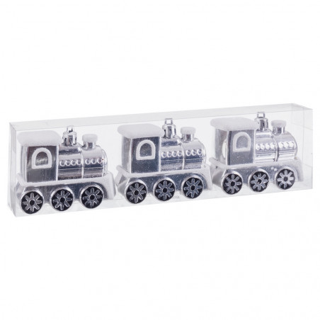 Pendentif train en argent pour des détails de Noël
