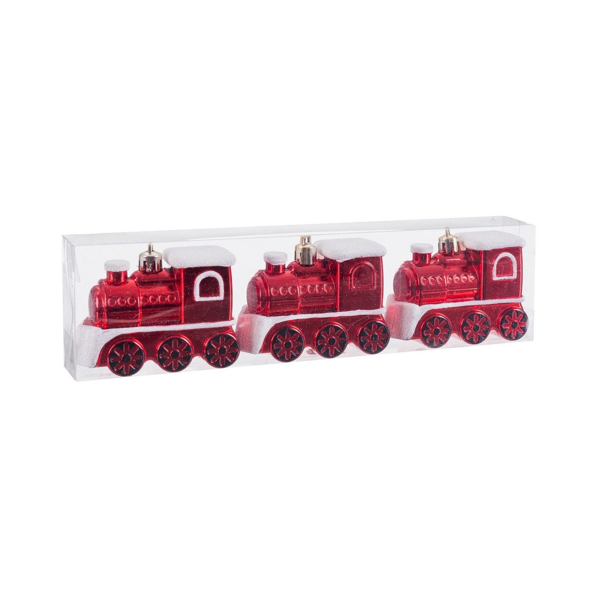 Pendentif train rouge pour détails de Noël