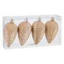 Pendentif ananas en or pour décoration de Noël