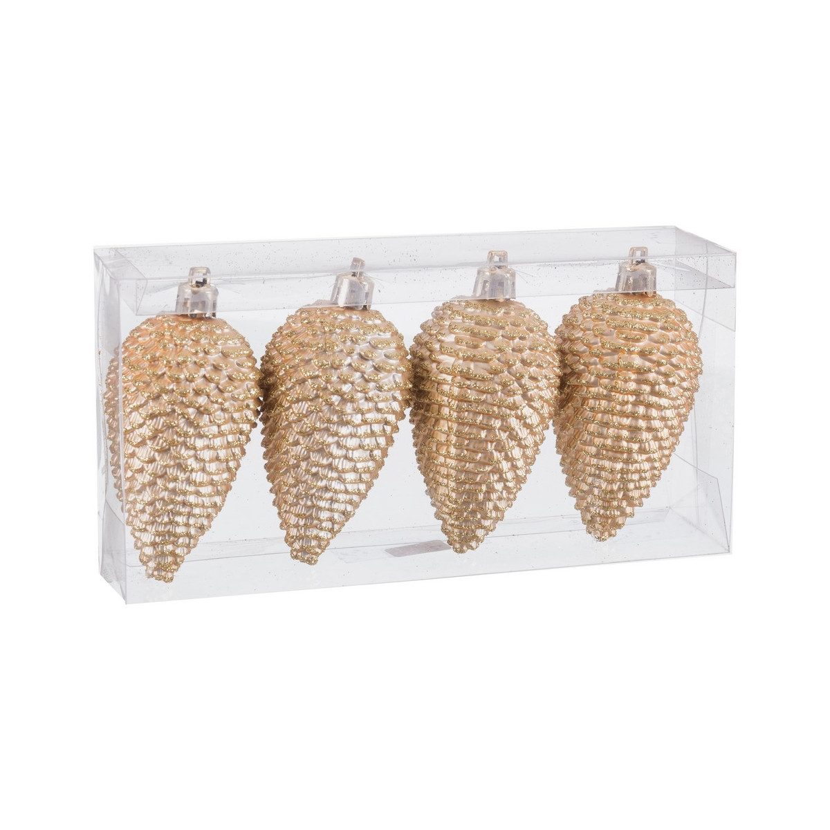 Pendentif ananas en or pour décoration de Noël