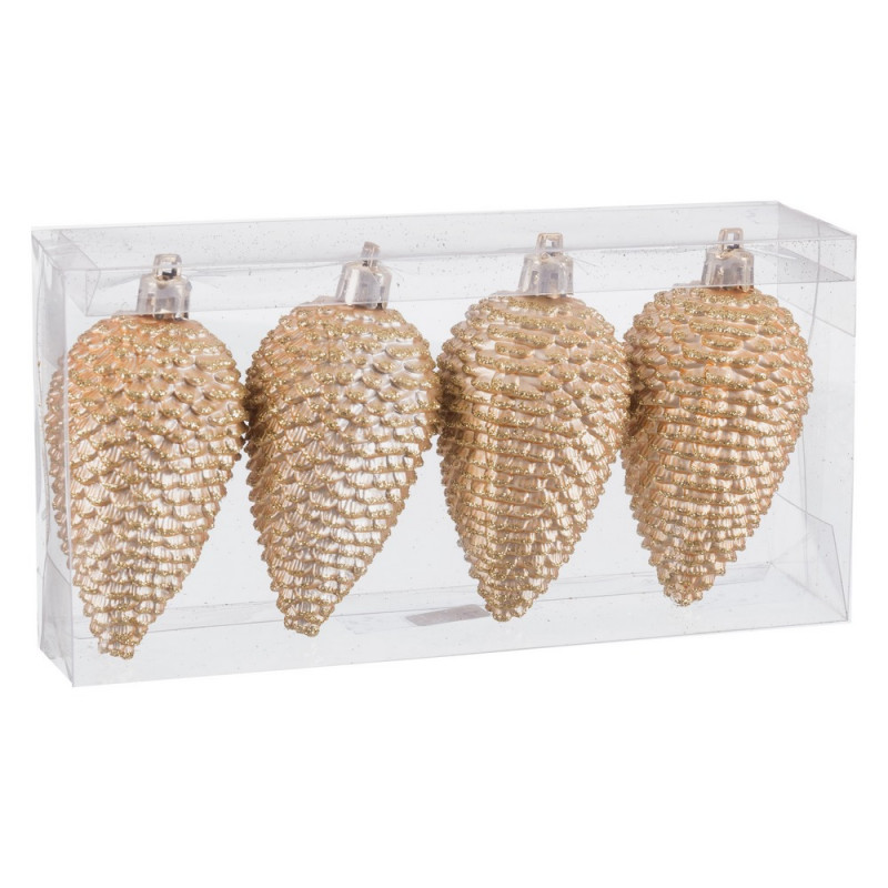 Pendentif ananas en or pour décoration de Noël