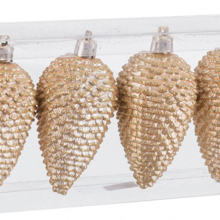 Pendentif ananas en or pour décoration de Noël