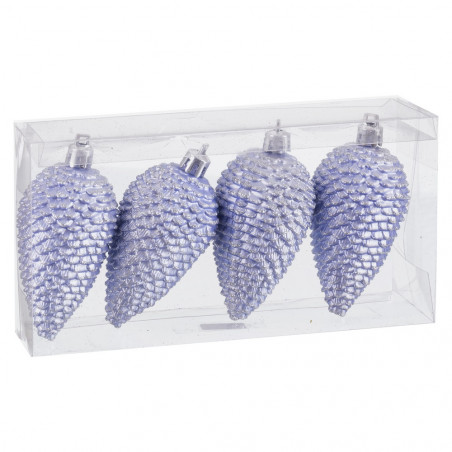 Pendentif ananas lilas pour décoration de Noël