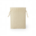 Rosario en bois avec carte de souvenir dans un sac en tissu pour la première communion d'un garçon