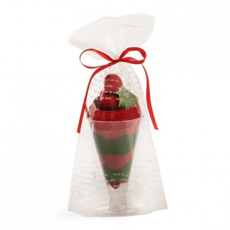 Serviettes décorées en forme de glace