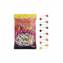 Pompero avec capuchon coeur et sucettes dans enveloppe avec adhésif personnalisable pour plus de détails