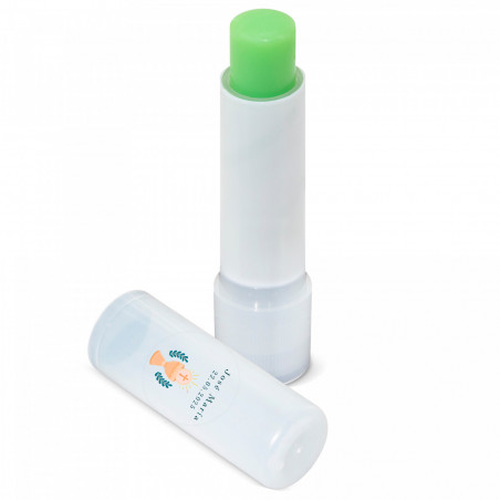 Baume à lèvres hydratant à l'aloe vera avec autocollant calice pour détails de première communion