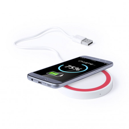 Chargeur sans fil avec enveloppe personnalisée Un détail pratique et élégant pour vos invités