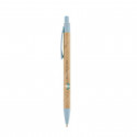 Stylo en fibre de blé bleu avec adhésif bougie bleu transparent pour les détails de la première communion