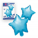 Set de ballons en foil étoiles bleues 2 unités pour décorer des événements