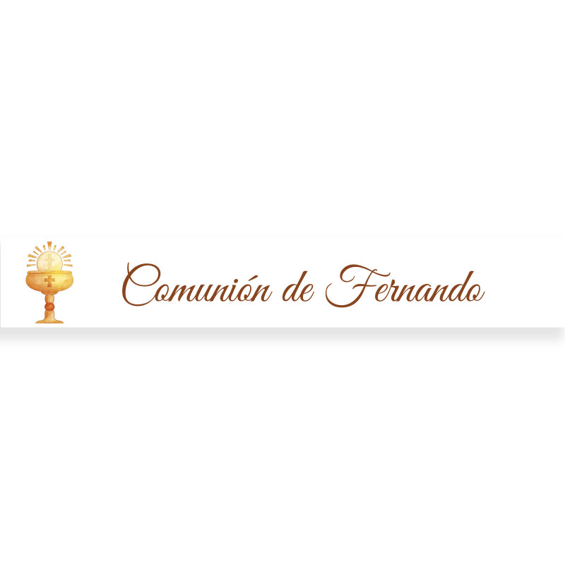Adhésif de communion 5x1 personnalisé calice pour les détails