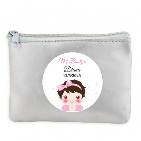 Portefeuille personnalisé pour le baptême d'une fille
